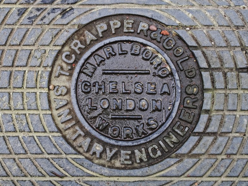 historic thomas crapper manhole cover